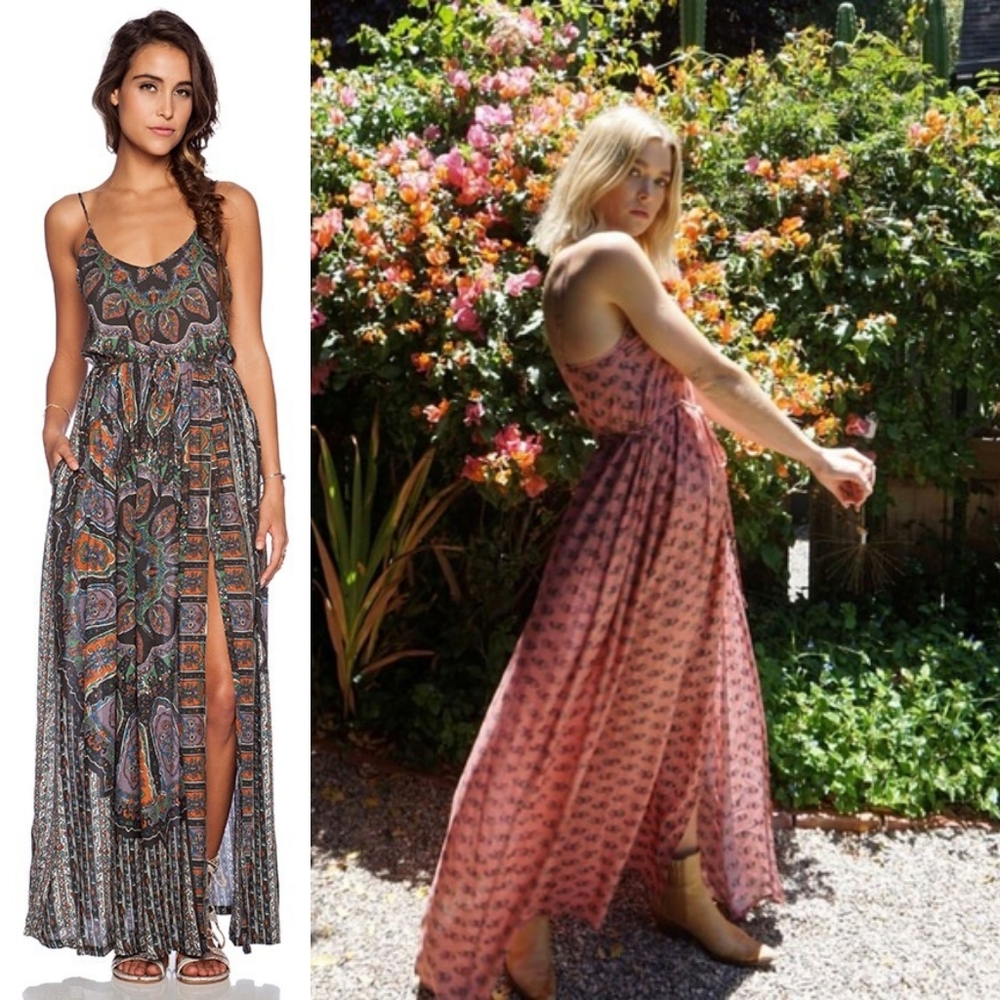 Novella Royale Wild Love maxi dress black dahlia floral S - Picture 9 of 13